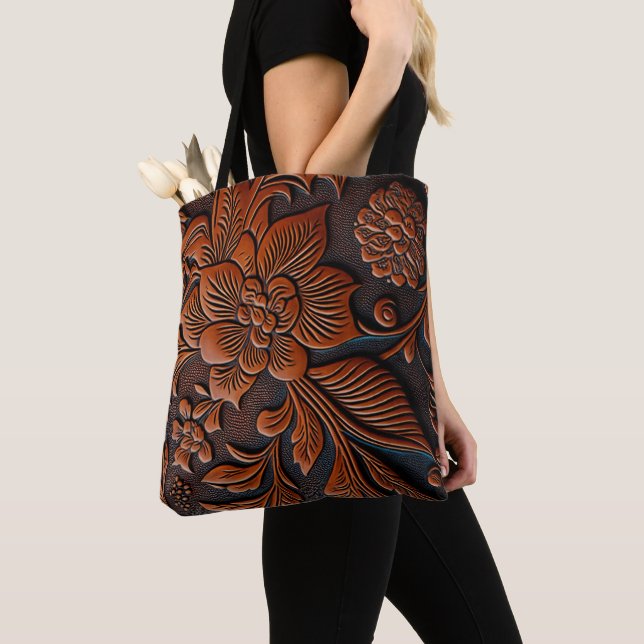 Tote Bag Cuir travaillé (De près)