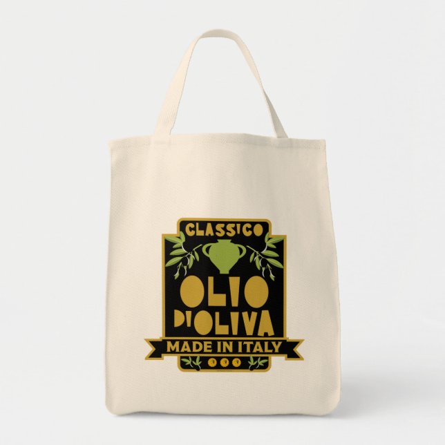 Tote Bag Cuisine italienne d'huile d'olive (Devant)