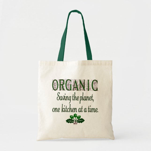 Tote Bag Cuisine verte bio Dit Canvas Fourre-tout (Devant)