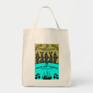 Tote Bag Cuisine vintage sardine française