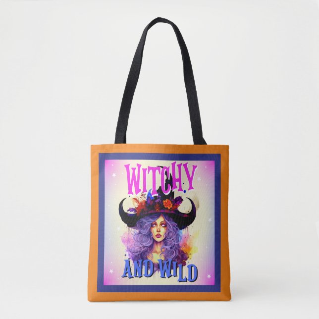Tote Bag Cuisine violette rétro _ Halloween (Devant)