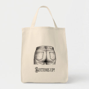 Tote Bag Cul Sec ! Cadeau drôle d'éléphant blanc Noël