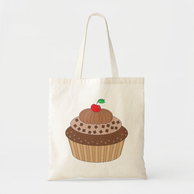 Tote Bag Cupcake au chocolat (Devant)