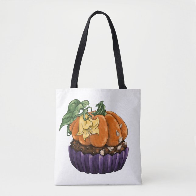 Tote Bag Cupcake Citrouille (Devant)