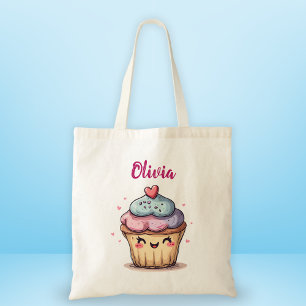 Tote Bag Cupcake Kawaii Adorable