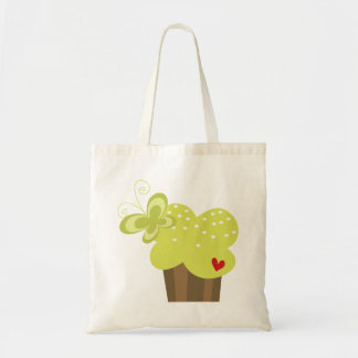 Tote Bag Cupcakes Whimsical Tree Butterflies Sweet Birthday