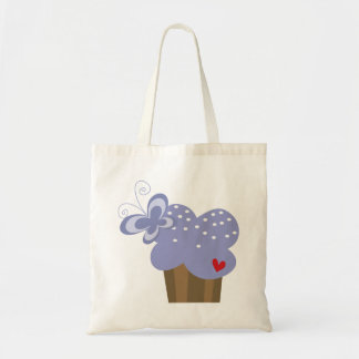 Tote Bag Cupcakes Whimsical Tree Butterflies Sweet Birthday