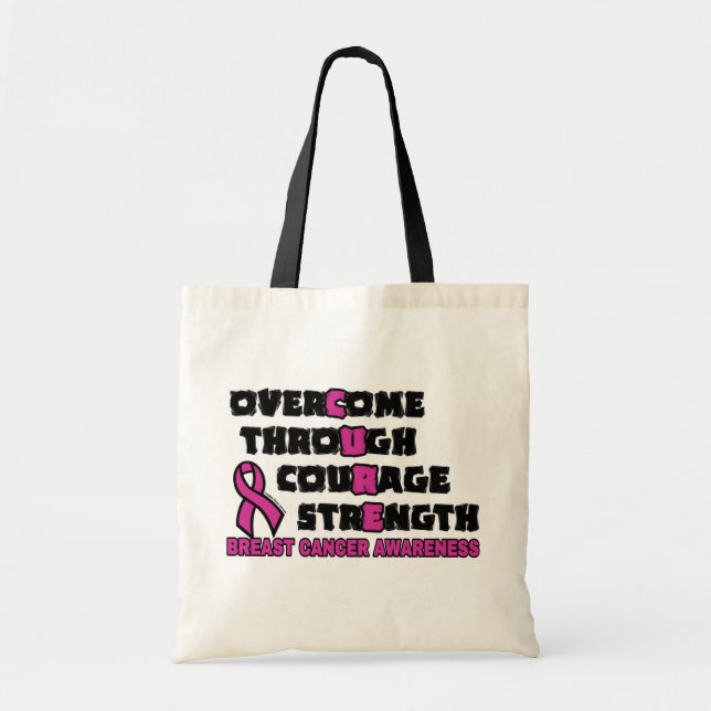 Tote Bag CURE...Breast Cancer (Devant)