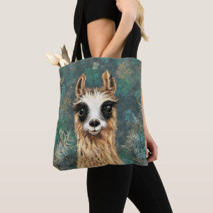 Tote Bag Curieuse Llama Bébée - Cute