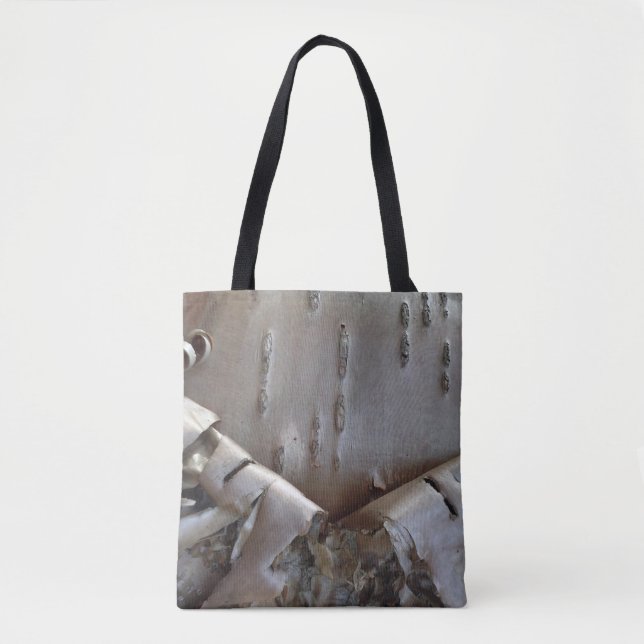 Tote Bag Curly Birch Bark Tree Rustic (Devant)
