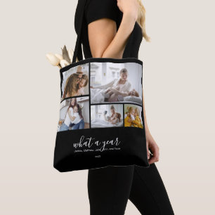 Tote Bag Custom 5 Photos Typographie Holiday