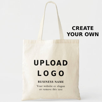 Tote Bag Custom Business Logo & Text –  Template shopping