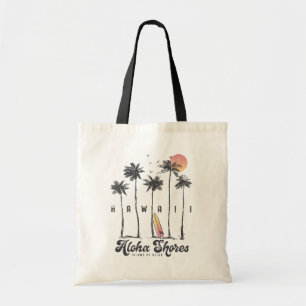 Tote Bag Custom Hawaii Beach Surfer Vacances été Cadeau