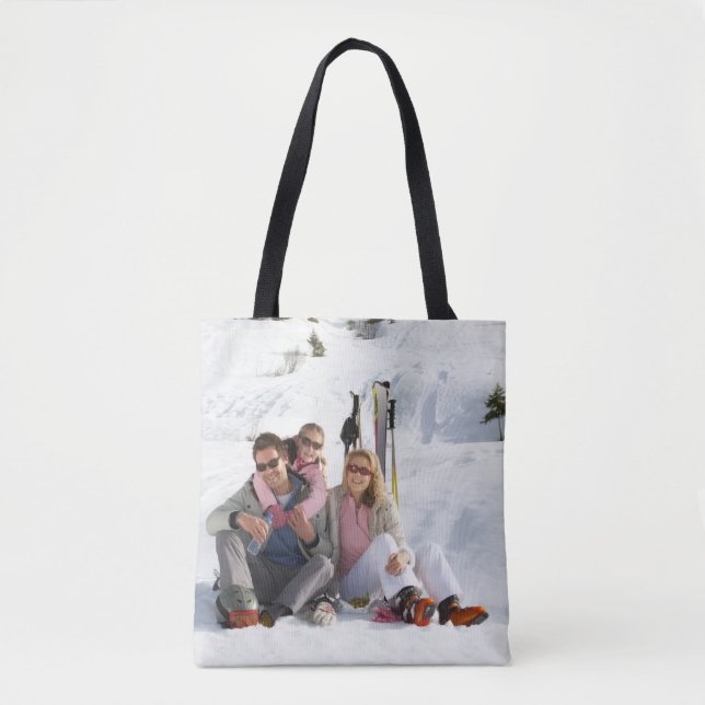 Tote Bag Custom Image | Upload 2 Full Photos Design (Devant)