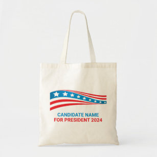 Tote Bag Custom Political Campaign American Flag Template