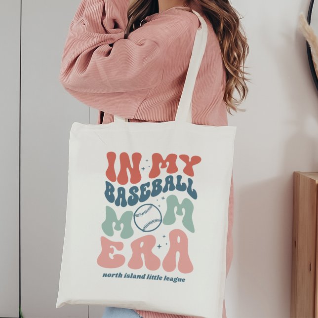 Tote Bag Custom Retro "In My Baseball Mom Era" (Créateur téléchargé)