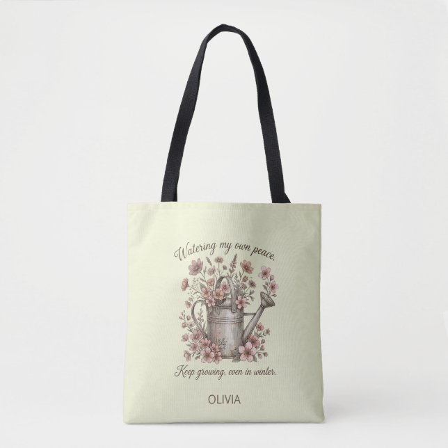 Tote Bag Custom Vintage Floral Botanical (Devant)