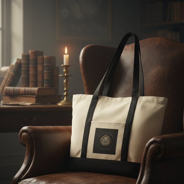 Tote Bag Custom White Black Royal Society Antiquarian  (Créateur téléchargé)
