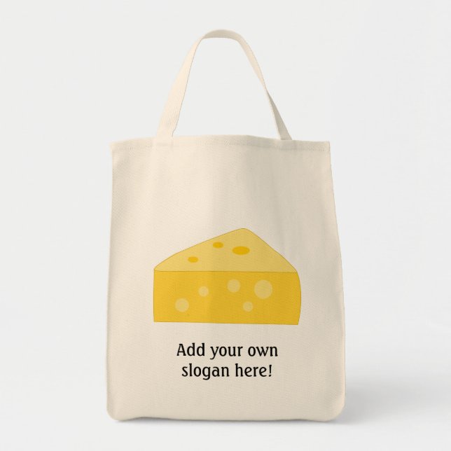 Tote Bag Customiser ce graphique Big Cheese (Devant)
