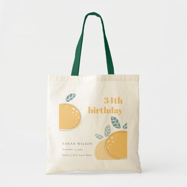 Tote Bag Cute Abstraite Fruité Citron Gras N'Importe Quel Â (Devant)