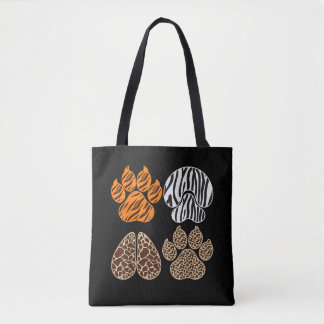 Tote Bag Cute Animals Animal Print Design Adorable Wildlife