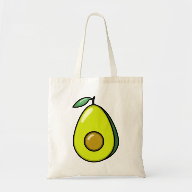 Tote Bag Cute Avocado (Devant)