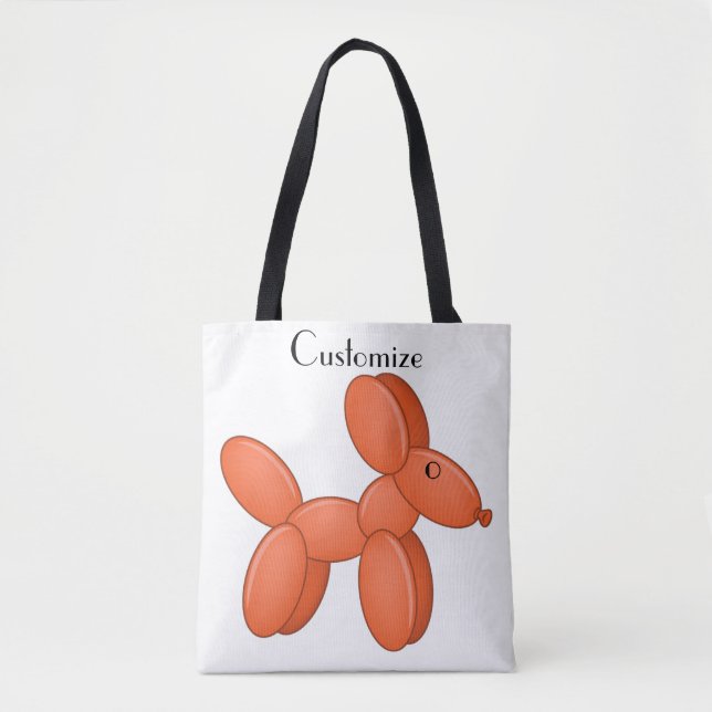 Tote Bag Cute Balloon Chien Thunder_Cove  (Devant)