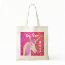 Cute Big Soeur Unicorn Parties scintillant rose Pe
