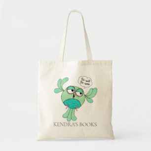Tote Bag Cute Bird Owd Nom personnalisé Bibliothèque de nom