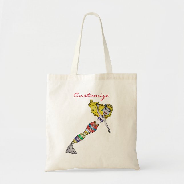 Tote Bag Cute Blonde Mermaid Thunder_Cove (Devant)