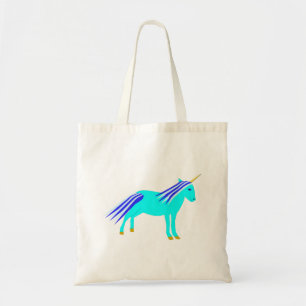 Tote Bag Cute Blue Baby Boy Unicorn