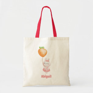 Tote Bag Cute Bunny - Chasse personnalisée aux oeufs de Pâq