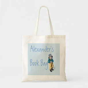 Tote Bag Cute Canvas Blue livre pour enfant