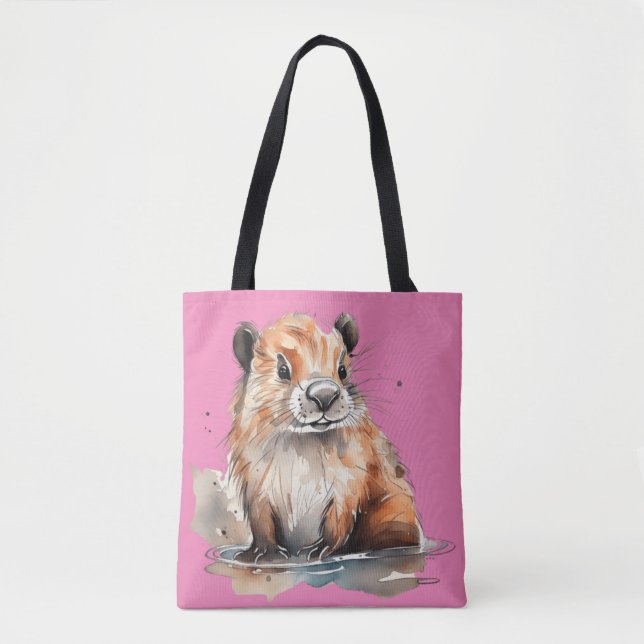 Tote Bag Cute castor (Devant)