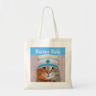 Tote Bag Cute Cat Nurse