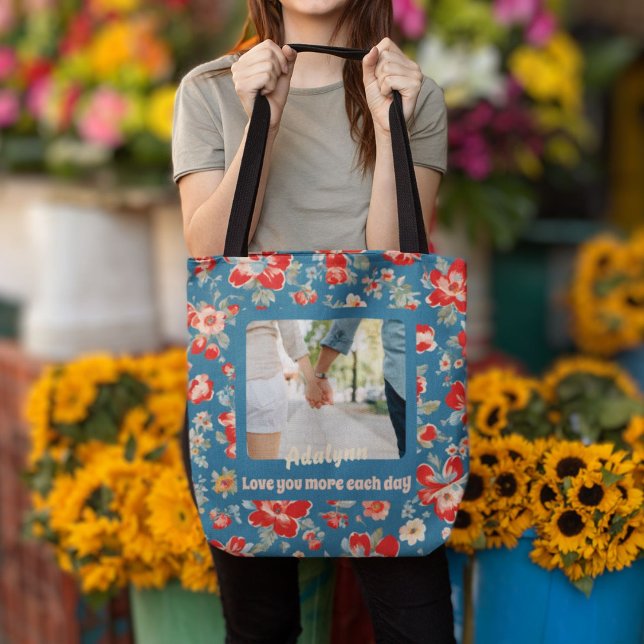 Tote Bag Cute Chic 1 an Anniversaire Cadeaux pour Girfriend (Cute Chic 1 Year Anniversary Gifts for Girlfriend)