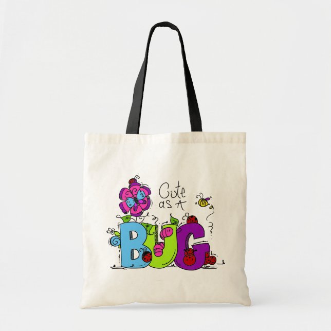 Tote Bag Cute comme un bug (Devant)