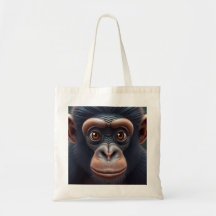 Cute Crazy Funny Chimpanzé Anime Portrait