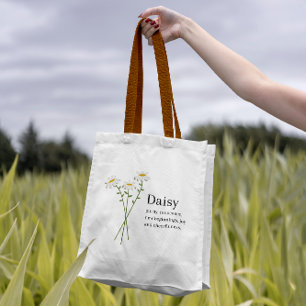 Tote Bag Cute Daisy Feminine Girl