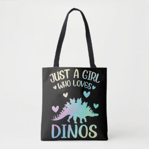 Tote Bag Cute Dinosaur Juste Une Fille Qui Aime Les Dinos