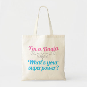 Tote Bag Cute Doula Superhero