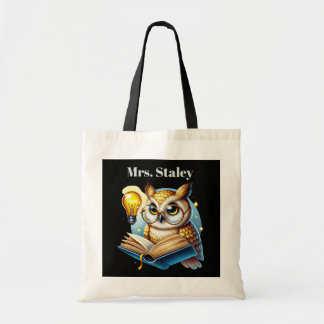 Tote Bag Cute Enseignant doit ajouter nom personnalisable