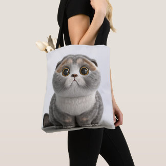 TOTE BAG CUTE FAT FLUFY SCOTTISH FOURNISSEUR CAT