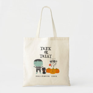 Tote Bag Cute Frankenstein tour ou traiter halloween