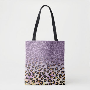 Tote Bag Cute girly tendance violet faux parties scintillan