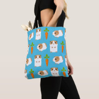 Cute Guinée Chiens et carottes Motif Bleu