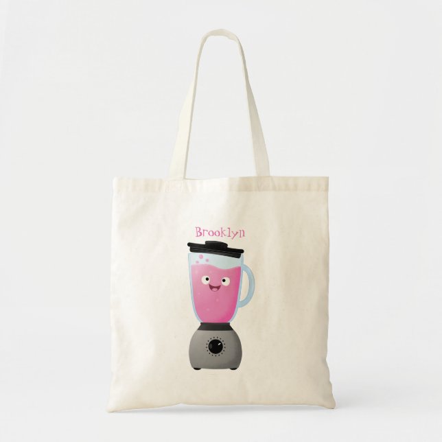 Tote Bag Cute happy food mixender cuisine appareil dessin a (Devant)