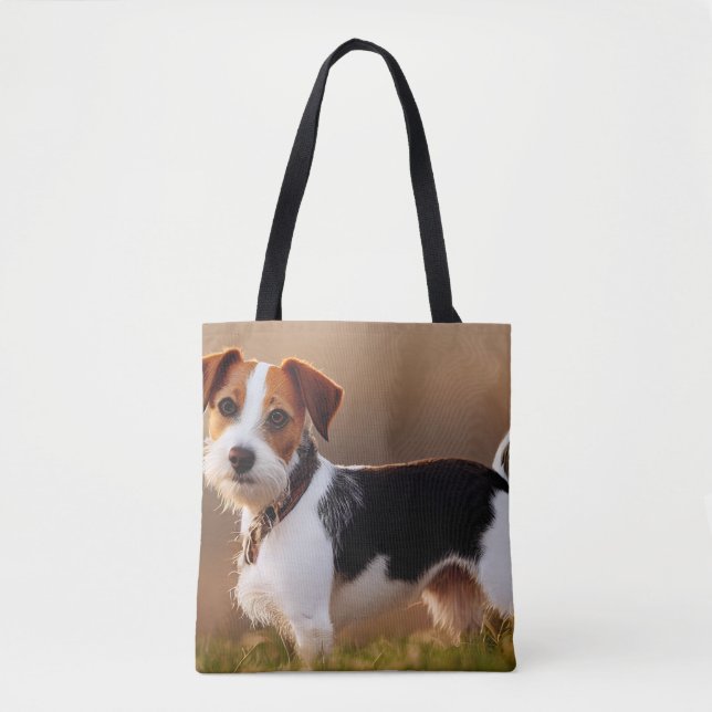 Tote Bag Cute Jack Russel Terrier Chien Photo (Devant)
