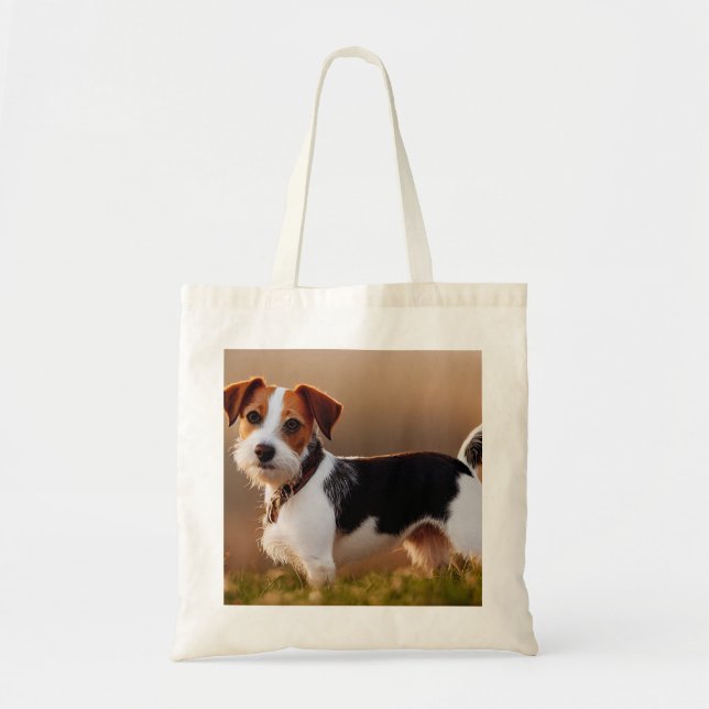Tote Bag Cute Jack Russel Terrier Chien Photo (Devant)