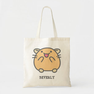 Tote Bag Cute Kawaii Style Hamsters de Dessin Personnalisé